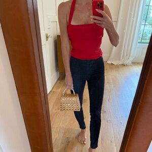 EUC Size 24 J Brand Dark Blue Ankle Jeans